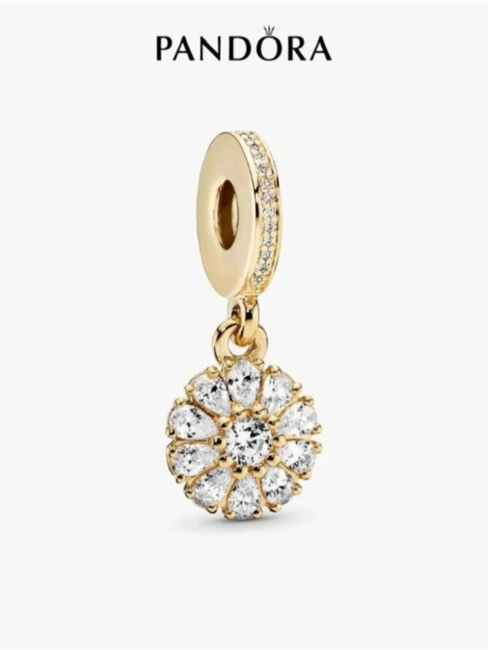 Pandora Sparkling Flower Dangle Charm